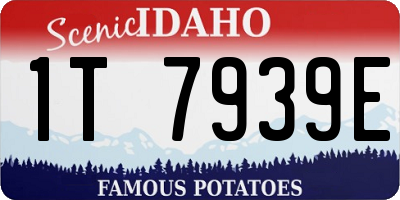 ID license plate 1T7939E