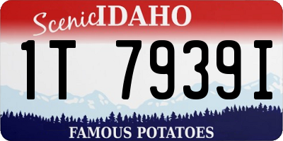 ID license plate 1T7939I