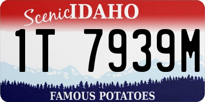 ID license plate 1T7939M