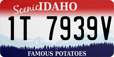 ID license plate 1T7939V