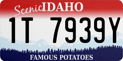 ID license plate 1T7939Y