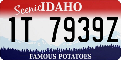 ID license plate 1T7939Z
