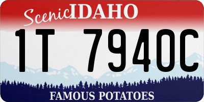 ID license plate 1T7940C