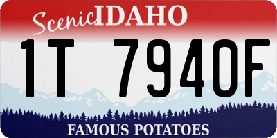ID license plate 1T7940F