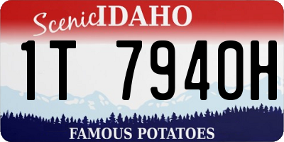 ID license plate 1T7940H