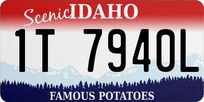 ID license plate 1T7940L