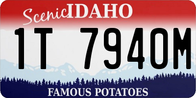 ID license plate 1T7940M