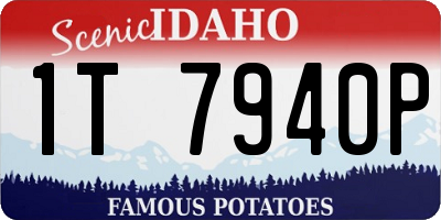 ID license plate 1T7940P