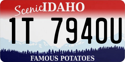 ID license plate 1T7940U