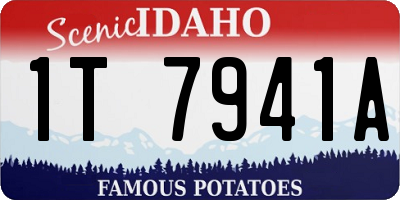 ID license plate 1T7941A