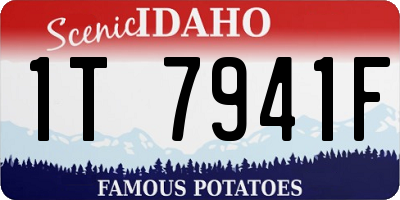 ID license plate 1T7941F