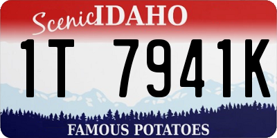 ID license plate 1T7941K