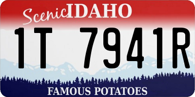 ID license plate 1T7941R
