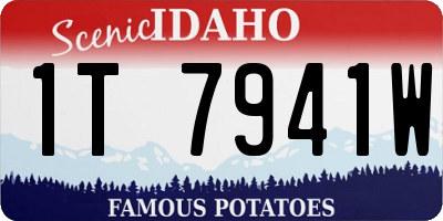 ID license plate 1T7941W
