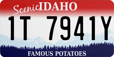 ID license plate 1T7941Y