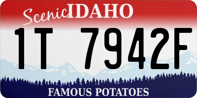ID license plate 1T7942F