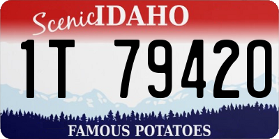 ID license plate 1T7942O