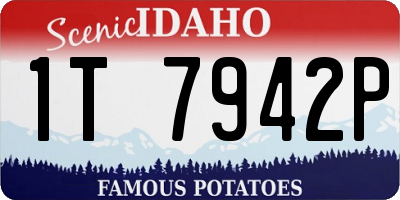ID license plate 1T7942P