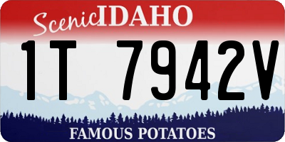 ID license plate 1T7942V