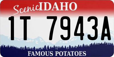ID license plate 1T7943A