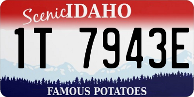 ID license plate 1T7943E
