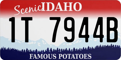 ID license plate 1T7944B
