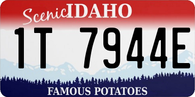 ID license plate 1T7944E