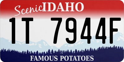 ID license plate 1T7944F
