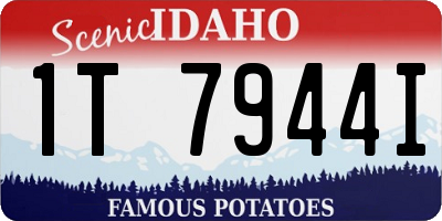 ID license plate 1T7944I