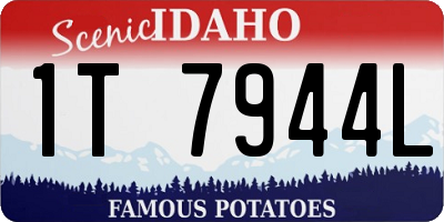 ID license plate 1T7944L
