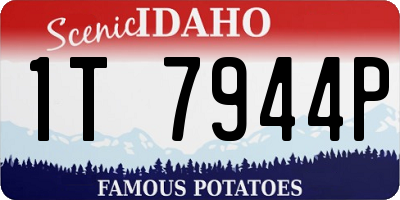 ID license plate 1T7944P