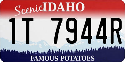 ID license plate 1T7944R