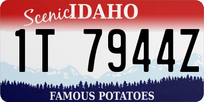 ID license plate 1T7944Z