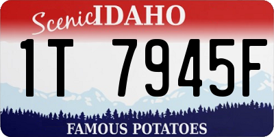 ID license plate 1T7945F