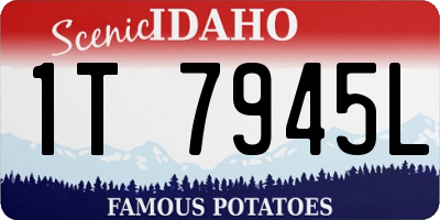 ID license plate 1T7945L