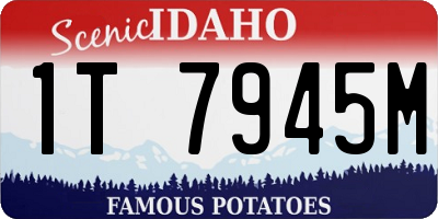 ID license plate 1T7945M