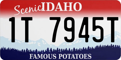 ID license plate 1T7945T