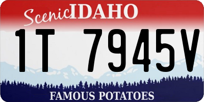 ID license plate 1T7945V