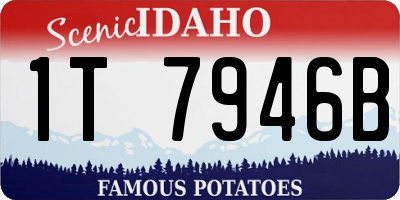 ID license plate 1T7946B