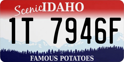 ID license plate 1T7946F