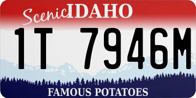 ID license plate 1T7946M