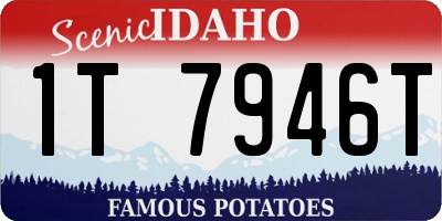 ID license plate 1T7946T
