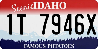 ID license plate 1T7946X