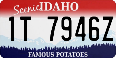 ID license plate 1T7946Z