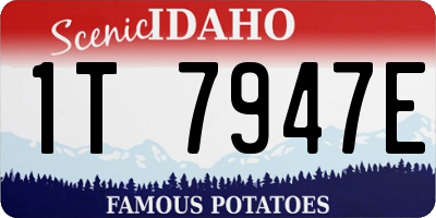 ID license plate 1T7947E