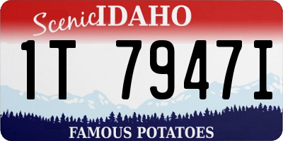 ID license plate 1T7947I