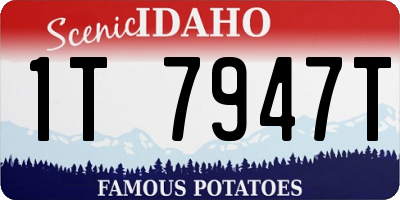 ID license plate 1T7947T