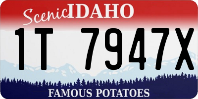 ID license plate 1T7947X