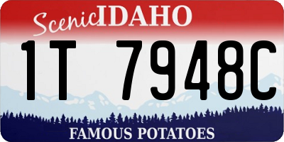 ID license plate 1T7948C