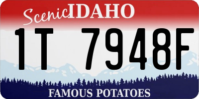 ID license plate 1T7948F